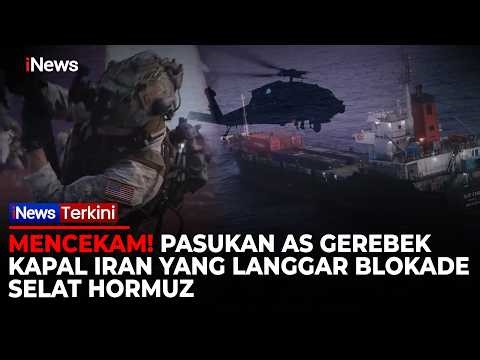 Detik-Detik Dramatis! Pasukan AS Serbu Kapal Milik Iran, Langgar Blokade Selat Hormuz