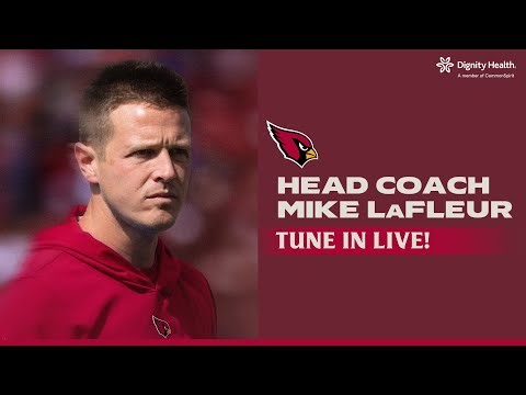 Arizona Cardinals new Head Coach LaFleur address the media at the Dignity Health Training Center.