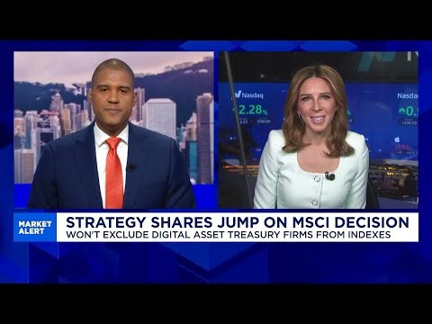 Strategy shares jump on MSCI decision