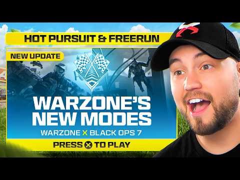 Warzone's NEW MODES are Actually FUN! (Hot Pursuit & Freerun BO7)