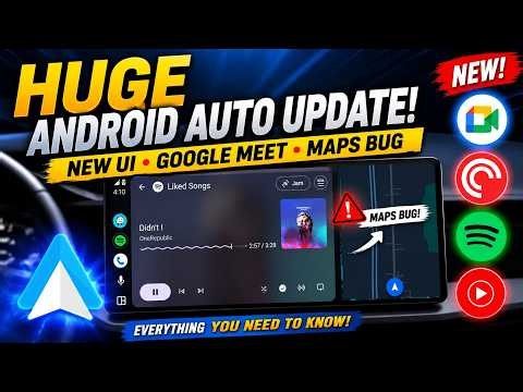 Android Auto Just Got a HUGE Update! New Media Player, Google Meet & More