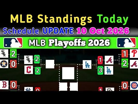 MLB Playoffs 2026 | Last UPDATE 10 Oct 2026 | MLB Standings today - Last Match CLE vs CHW #MLB