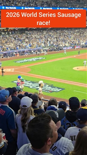 Milwaukee Brewers Sausage Race at the World Series! ⚾🌭 #shorts