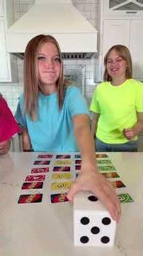 The FiRST person to FLiP all their cards over WiNS! #challenge #familygamenight #diceroll