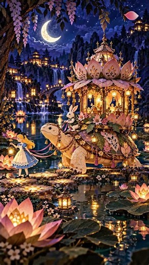 Alice's night commute #booktok #cozynights #storytime #fantasy #aiart