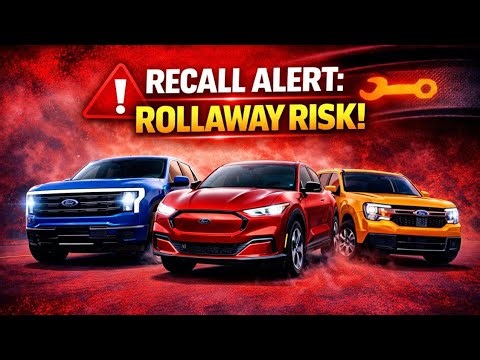 Ford Recall Warning: Vehicles Can Roll Away When Parked, Ford F-150 Lightning, Mach-E, Maverick