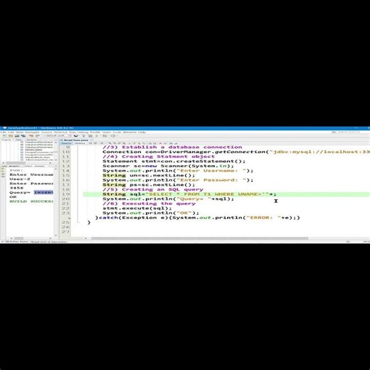 04 21 Developing A Login Application Using Jdbc And Mysql SHORTS 13of15