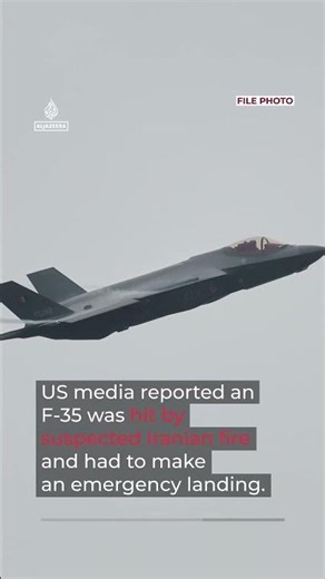 Iran video said to show US F-35 being hit | AJ #shorts