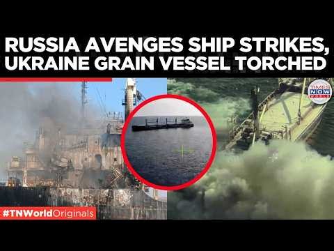 PUTIN'S PAYBACK: Cargo Ship Obliterated in Odesa, Cruise Missiles Wipe Out Ukraine's Bulk Carrier!