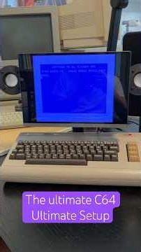 This Might Be the Perfect C64 Ultimate Setup - Single Cable, Stereo Speakers, 4K #c64ultimate