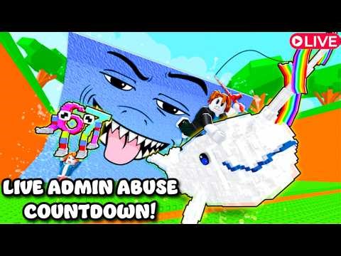 🔴 LIVE ADMIN ABUSE + NEW UPDATE COUNTDOWN In Escape Tsunami for Brainrots | Roblox #adminabuse