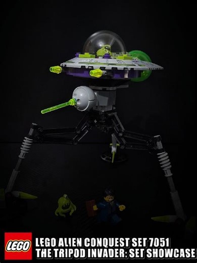 LEGO Alien Conquest: (Set 7051) The Alien Tripod Invader. #shorts #lego #legosets