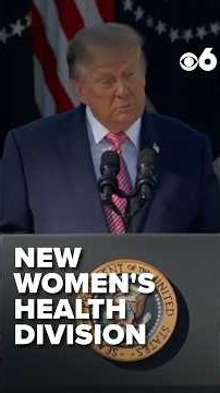 Trump announces women's health division at NIH during White House event