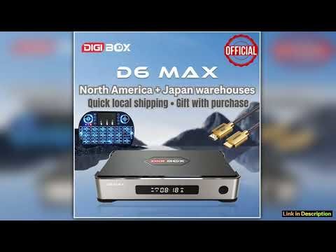 Genuine DIGIBOX D6 MAX Android TV Box Hot Sell in JapanUSA Compatible Upgraded from D3 PLUS Similar
