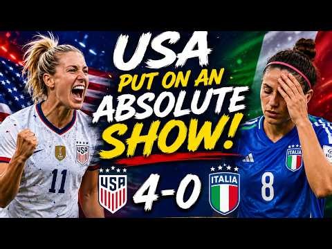 USA dominates Italy in epic clash | USA Women vs Italy Women Highlights & Goals