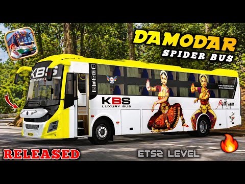 🔥DAMODAR SPIDER SLEEPER BUS MOD FOR BUSSIN | BUS SIMULATOR INDIA | NEW BUS