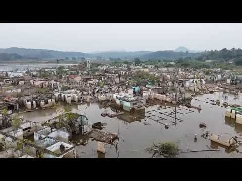 Prolonged drought reveals a village buried beneath an Indonesian water reservoir