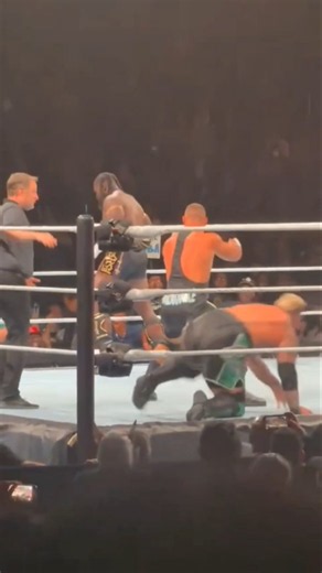 Solo Sikoa saves Oba Femi from Bron Breakker & The Vision #wwe #wweraw #wwesmackdown