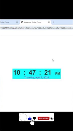 Create an advanced online Clock using html css and JavaScript. #html #css #javascript