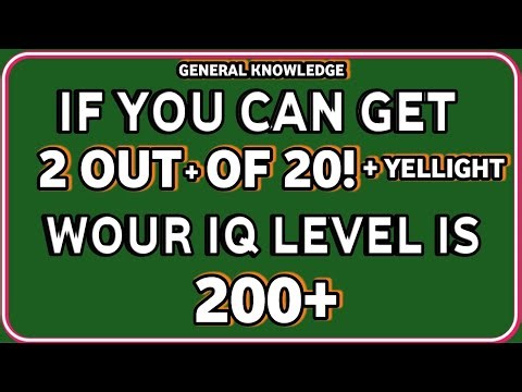 If You Can Get 2 Out of 20, Your IQ Level Is 200+ Impossible Brain Test