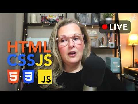 LIVE 🟡 Building a New Website from Scratch (HTML CSS JS) Part 6