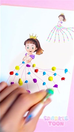 🎨 Wow! Beautiful Paint Tricks to Make Your Art Shine! 😄✨ #Learning #Kids