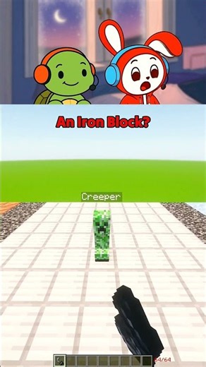 Different Blocks VS Creeper Explosion ⚡️ #minecraft #shorts