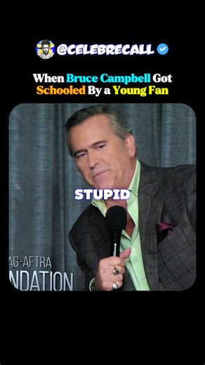 Bruce Campbell Got Schooled By a Kid😭