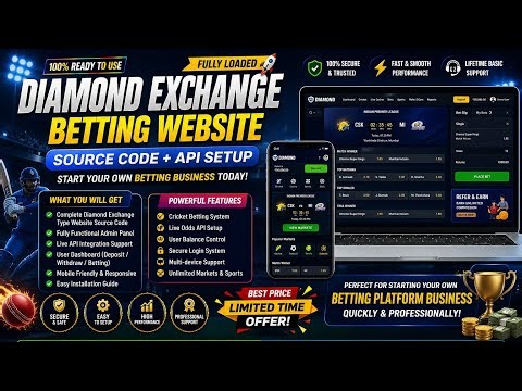 Diamond Exchange Website Source Code + API Setup – Full Ready 