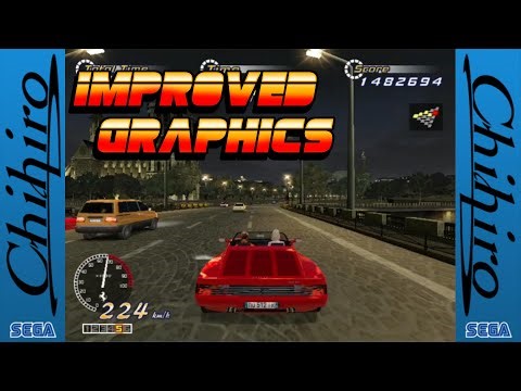 OutRun 2 Beta - Chihro arcade version, improved graphics on CXBXR.