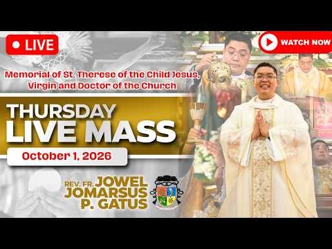 THURSDAY FILIPINO LIVE MASS TODAY *OCTOBER 1, 2026* FR. JOWEL JOMARSUS GATUS