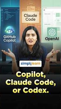 Copilot vs Claude Code vs Codex: Which Is Best? | Best AI Coding Assistant | #Shorts | #Simplilearn