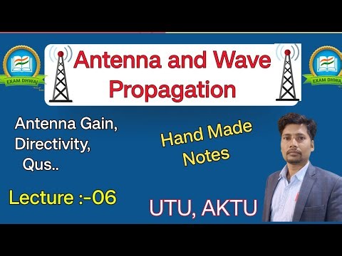 Antenna Directivity and Gain Question| Antenna and Wave Propagation| UTU| AKTU |BTech ECE #utu