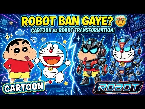 SHINCHAN vs DORAEMON ROBOT ARMY! 🤖🔥 You Won't Believe Himawari Robot!