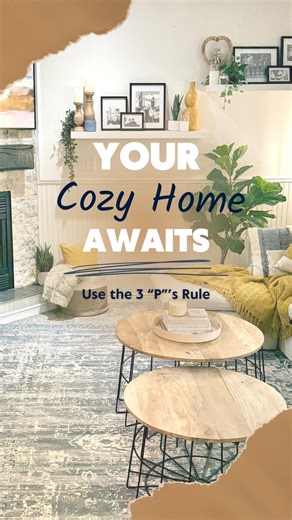 Does your home feel empty now that you've taken down the Christmas decorations? Try the 3 "P's" to help make your space feel bright and cozy! | ClutterBug