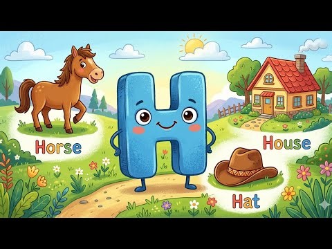 ABC Phonics - Letter H Song | Learn the Sound of H | تعلم الحروف حرف H 