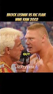 Brock Lesnar vs Ric flair 😱 WWE raw 2002 match 🔥 || Edit