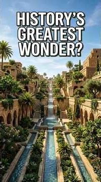 The Hanging Gardens of Babylon: History's Greatest Wonder? 🌿