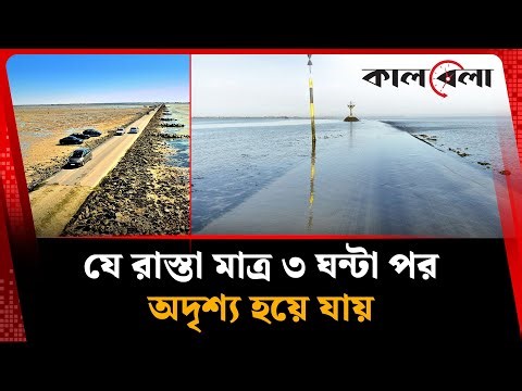 যে রাস্তা মাত্র ৩ ঘন্টা পর অদৃশ্য হয়ে যায় | France | Submersible Road | Passage du Gois | Kalbela