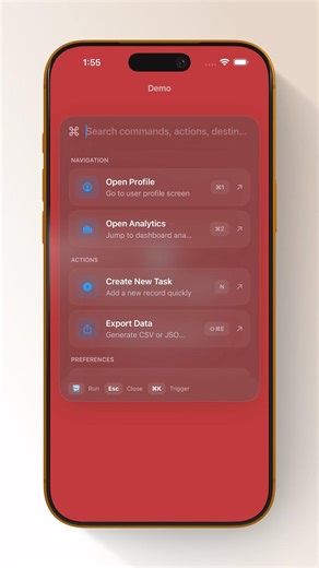 How to Create a Reusable Command Palette in SwiftUI #shorts #swiftui