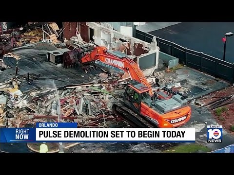 Pulse nightclub demolishing begins to make way for a memorial to 2016 mass shooting