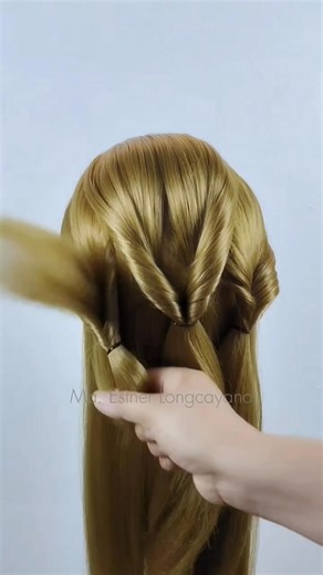 Easy Updo For Long Hair #hairstyletutorial #haireducation #bridalhairstyle #weddinghair #fblifestyle #hairstyleideas #hairstyle #fypシ゚ | Ma Esther Azarcon Longcayana