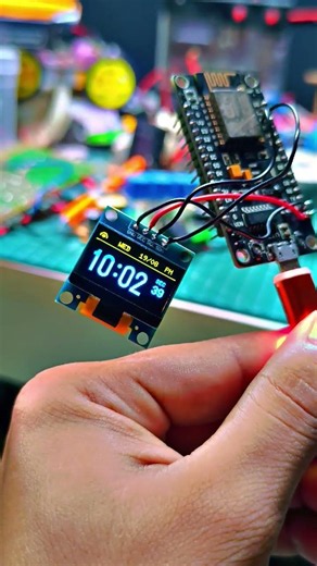 electronic project, time and date display, ESP