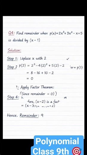 Class 9th math chapter 2 polynomial | Exercise 2.1 | Ncert math