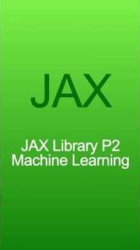 JAX Library Machine Learning Part 2 #python #coding #developer #techtips