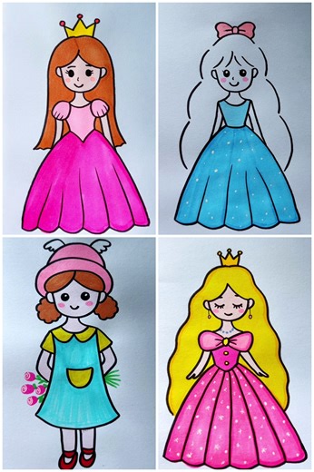 Learn to Draw Princess Girl in Easy Steps | Kids Planet