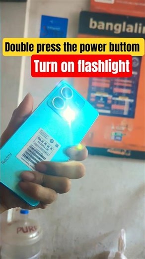 double press the power buttom turn on flashlight #flashlight #tips #tricks #tips #settings #adixlab