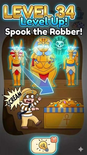 Level 34: Spook the Robber! 😱 #shorts#viral