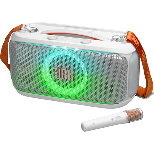 JBL PartyBox On-the-Go 2 Plus Portable Party Speaker - White