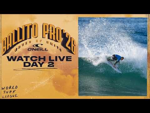 🔴 LIVE - Ballito Pro presented by O'Neill 2026 - Day 2 - Challenger Series